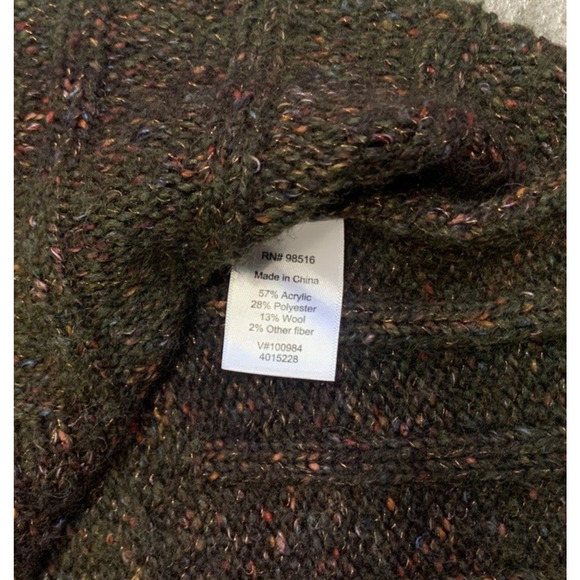 Coldwater Creek Sweater Womens XS/S Short Sleeve Cable Knit Pullover Turtleneck - Picture 7 of 11